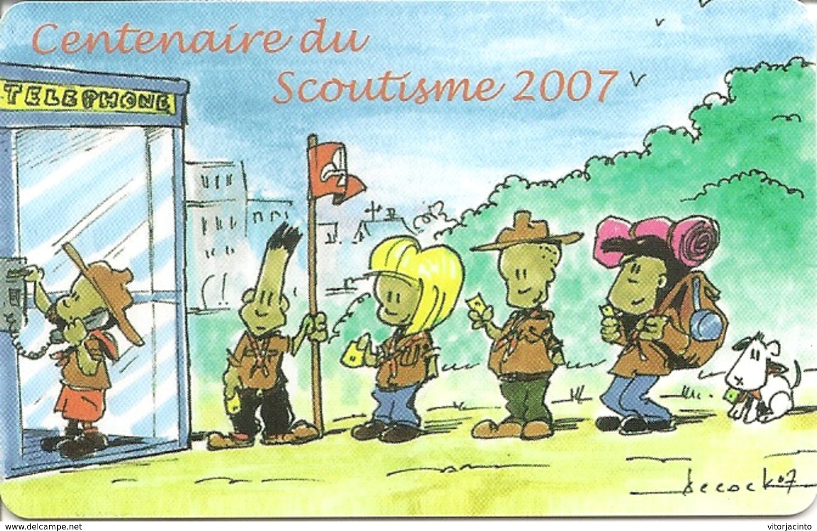 P&T Luxembourg - Telekaart - Centenaire Du Scoutisme 2007 - Lussemburgo