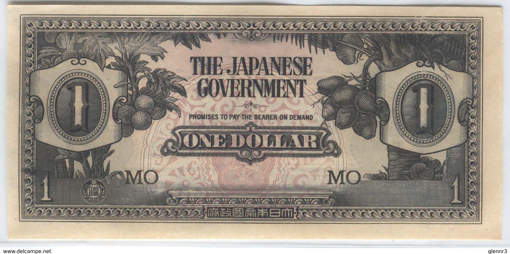MALAYA Japanese Occupation 1942-1945 M5 1 Dollar UNC - Malesia