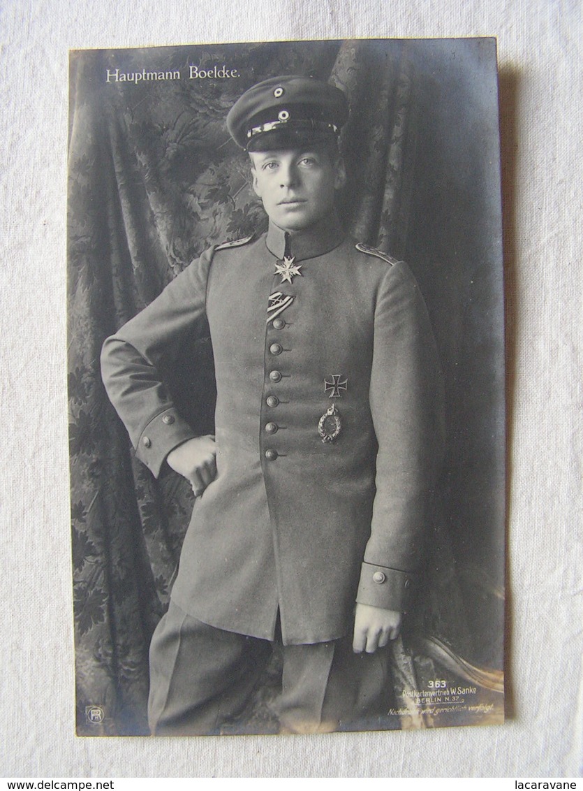 Ww1 Weltkrieg Kampf Flieger Pilote Avion Aviation Soldat Allemand Carte Photo Hauptmann Boelcke 16 - Guerre 1914-18