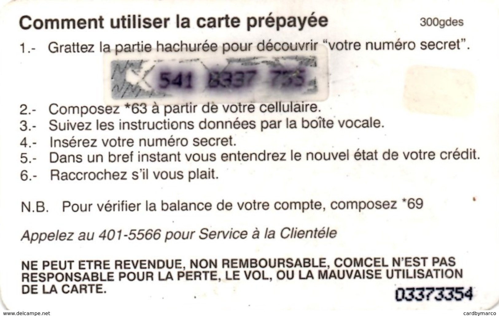 *HAITI* - Scheda Usata - Haiti