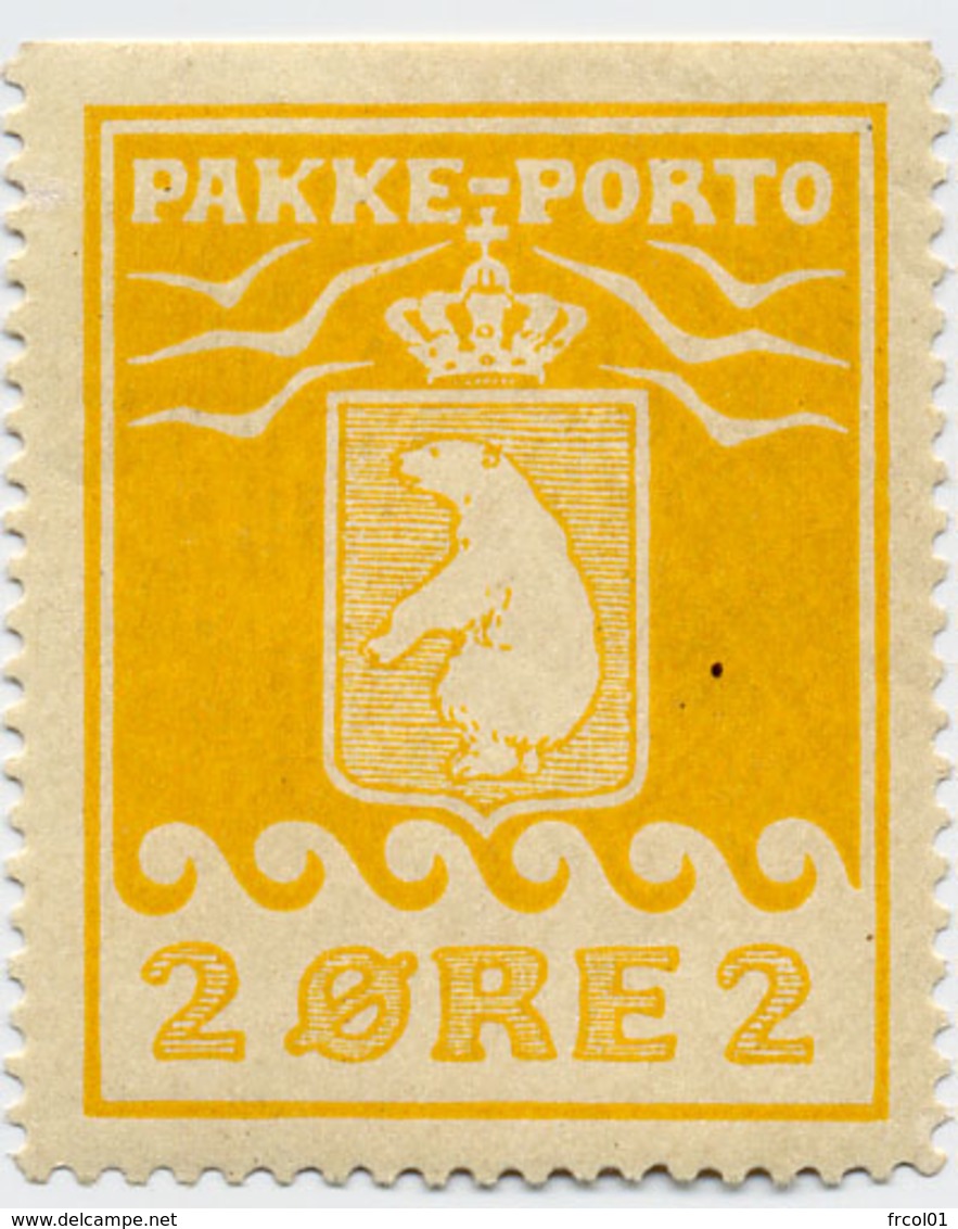 Groenland, Yvert CP2, Scott Q2, MNH - Paketmarken