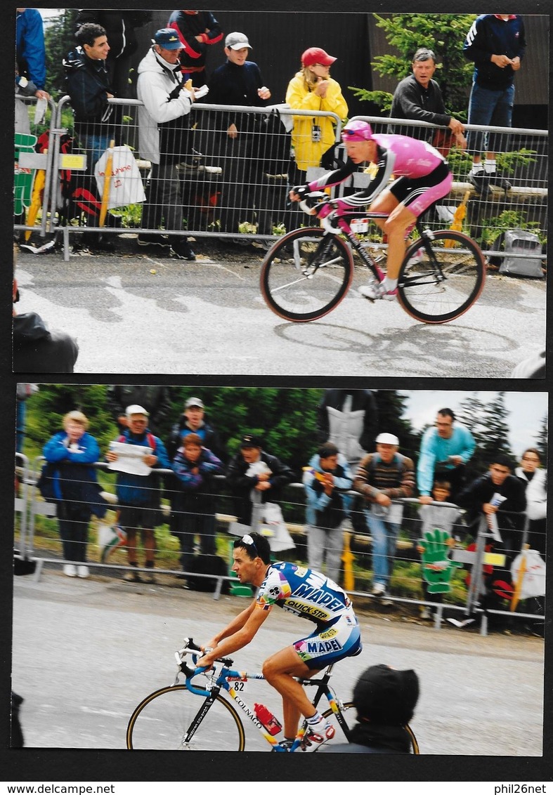 59  Photos Originales Tour De France 2001 Contre La Montre Grenoble Chamrousse Simon; Ulrich;Zabel;Roux; Brochard....TB - Cyclisme