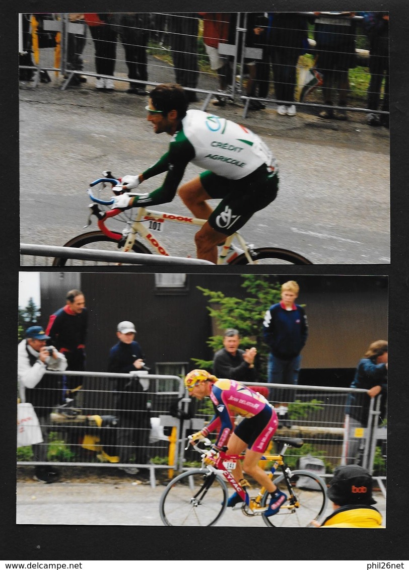 59  Photos Originales Tour De France 2001 Contre La Montre Grenoble Chamrousse Simon; Ulrich;Zabel;Roux; Brochard....TB - Cycling