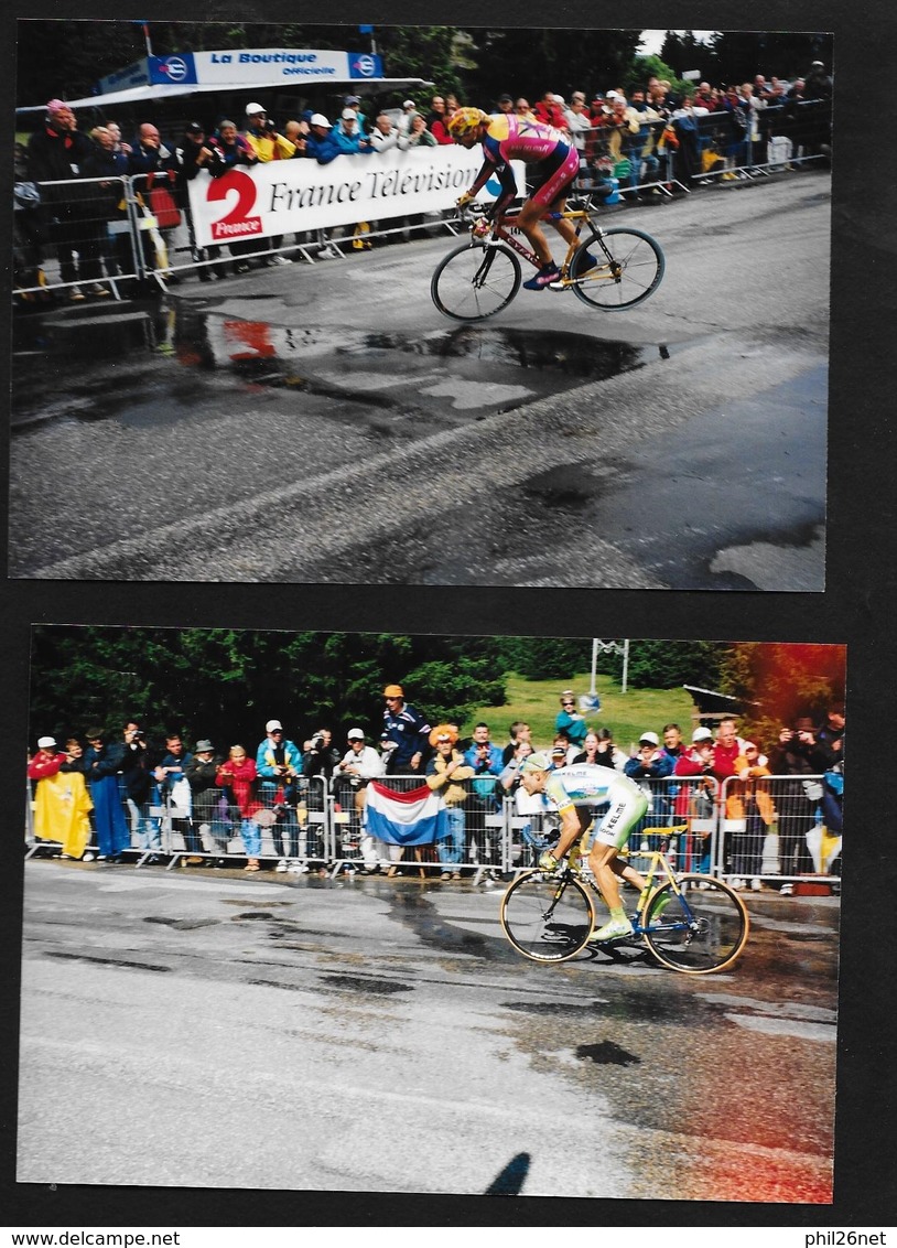 59  photos originales Tour de France 2001 Contre la montre Grenoble Chamrousse Simon; Ulrich;Zabel;Roux; Brochard....TB