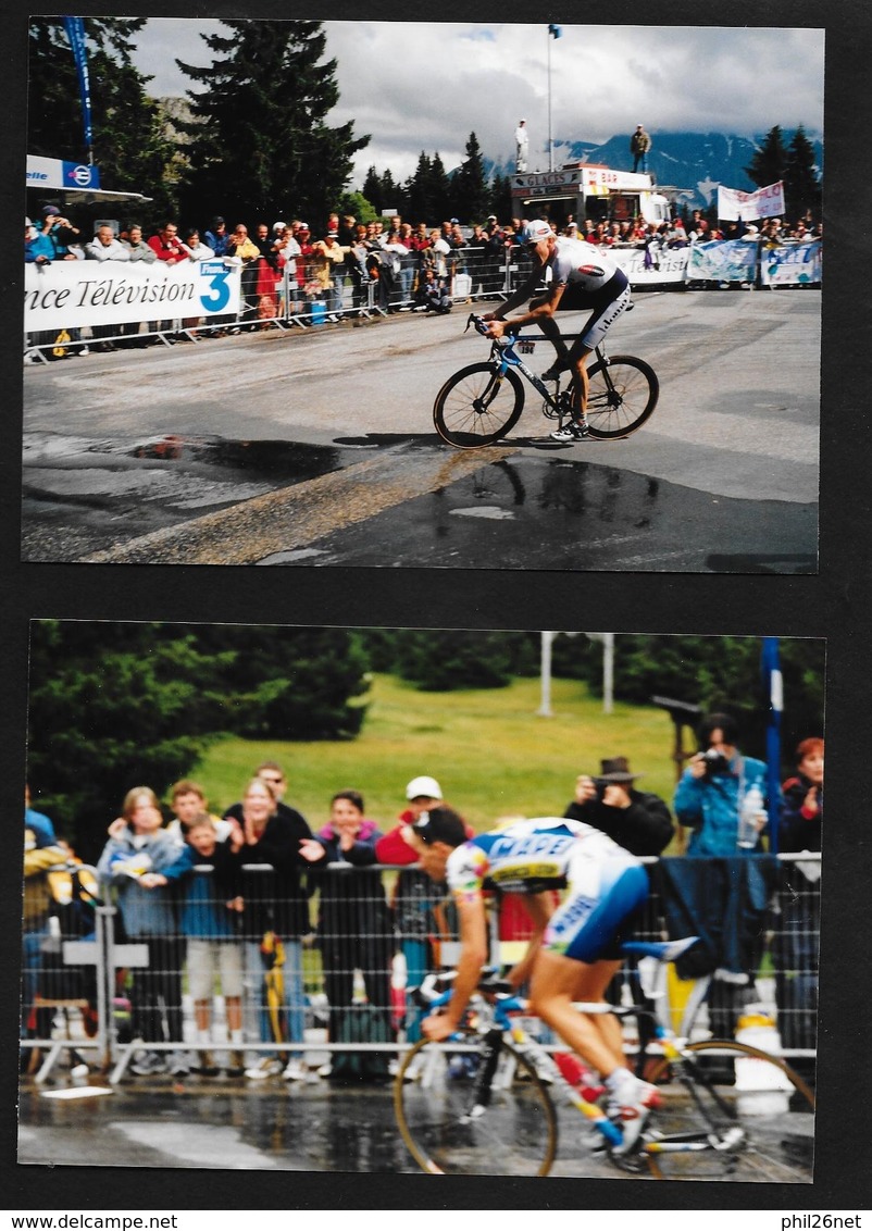 59  photos originales Tour de France 2001 Contre la montre Grenoble Chamrousse Simon; Ulrich;Zabel;Roux; Brochard....TB