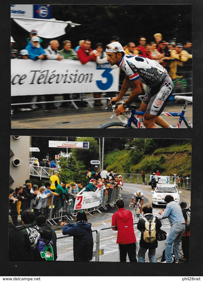 59  photos originales Tour de France 2001 Contre la montre Grenoble Chamrousse Simon; Ulrich;Zabel;Roux; Brochard....TB