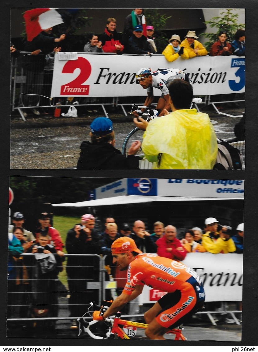 59  photos originales Tour de France 2001 Contre la montre Grenoble Chamrousse Simon; Ulrich;Zabel;Roux; Brochard....TB