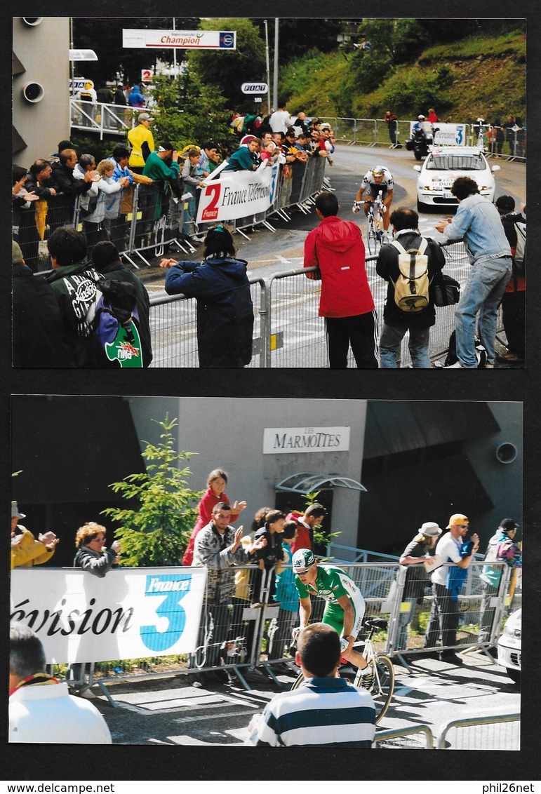 59  photos originales Tour de France 2001 Contre la montre Grenoble Chamrousse Simon; Ulrich;Zabel;Roux; Brochard....TB