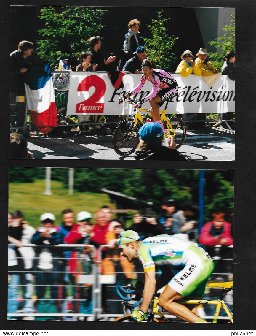 59  photos originales Tour de France 2001 Contre la montre Grenoble Chamrousse Simon; Ulrich;Zabel;Roux; Brochard....TB