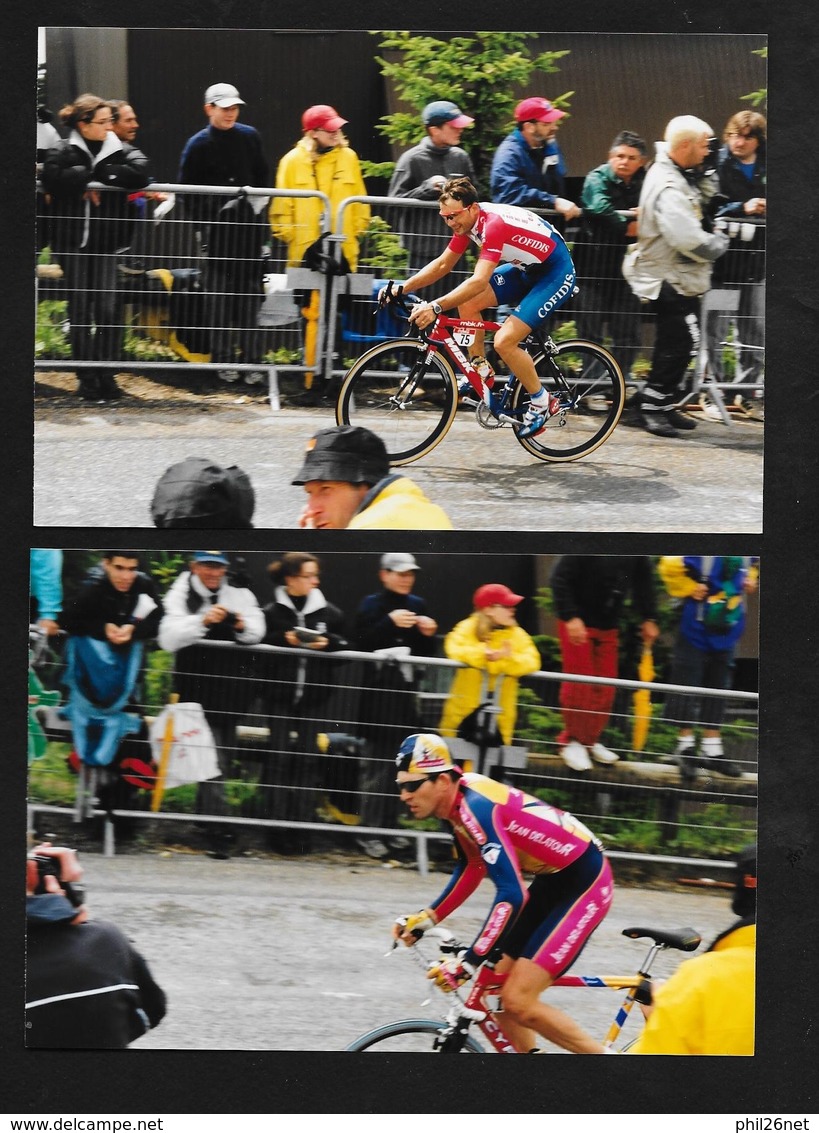 59  photos originales Tour de France 2001 Contre la montre Grenoble Chamrousse Simon; Ulrich;Zabel;Roux; Brochard....TB