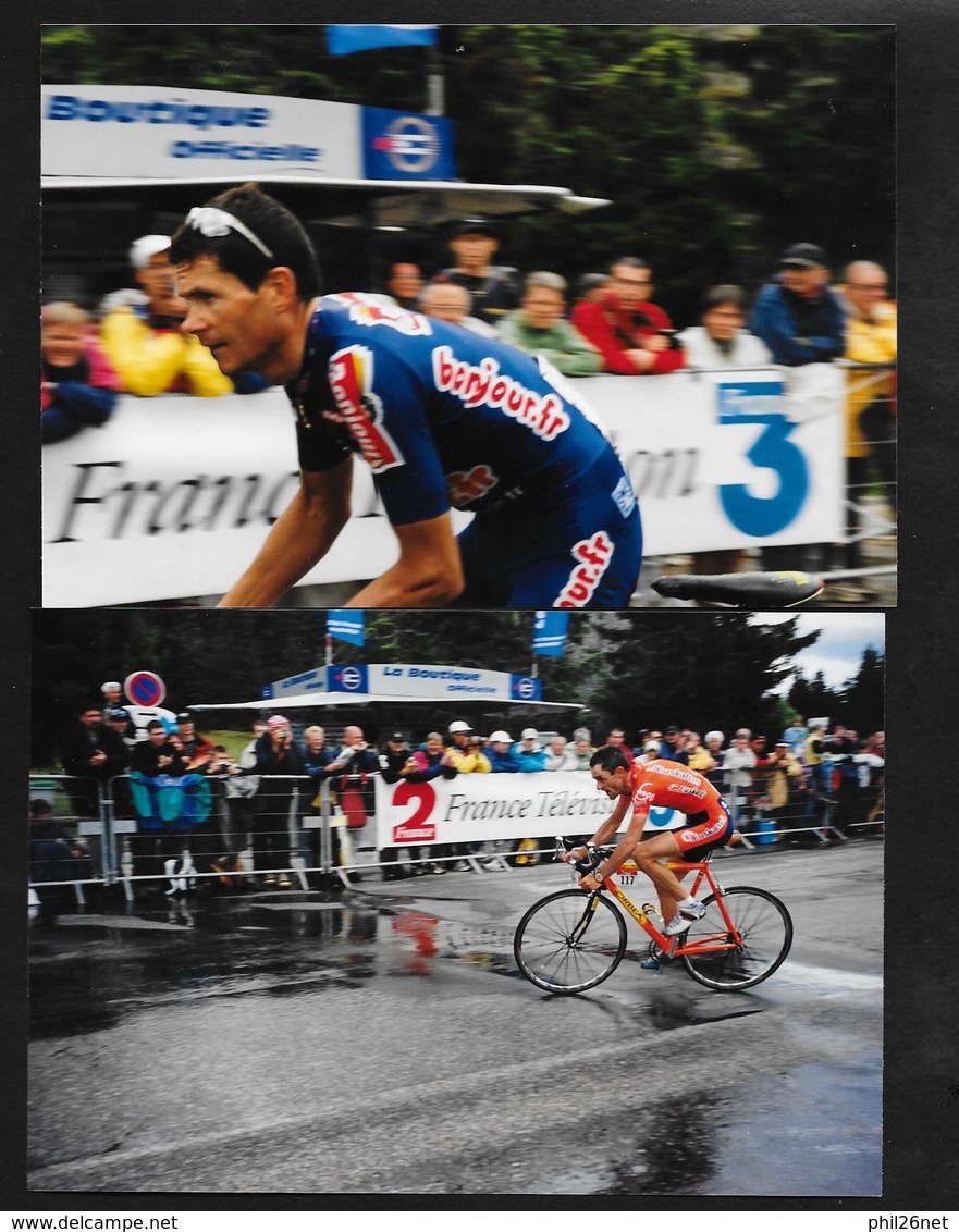 59  photos originales Tour de France 2001 Contre la montre Grenoble Chamrousse Simon; Ulrich;Zabel;Roux; Brochard....TB