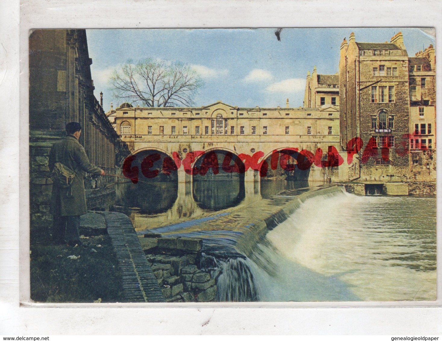 ROYAUME UNI- ANGLETERRE- PULTENEY BRIDGE - BATH SMERSET - 1962 PECHE A LA LIGNE - Bath