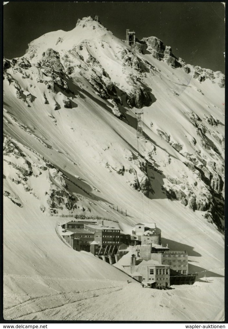 1961 (29.5.) (13 B) GRAINAU ZUGSPITZDORF, Handwerbestempel + HdN: BAYERISCHE ZUGSPITZBAHN/  GIPFELSTATION.. (Seilbahn) A - Sonstige & Ohne Zuordnung