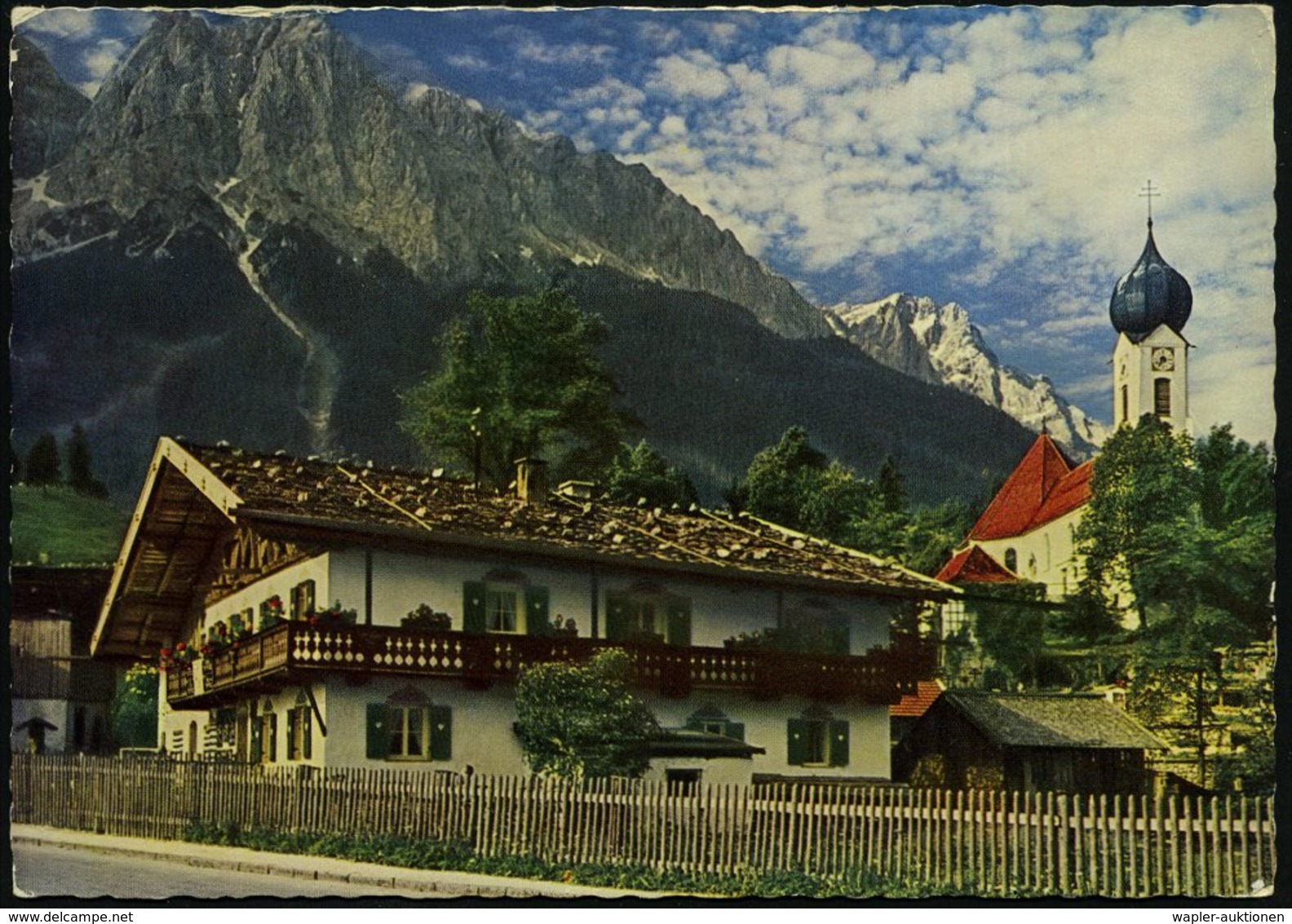 1962 (23.5.) GRAINAU ZUGSPITZDORF, Seltener Handwerbestempel Mit Entfernter PLGZ (Einführung Neuer Postleitzahlen) , Col - Sonstige & Ohne Zuordnung