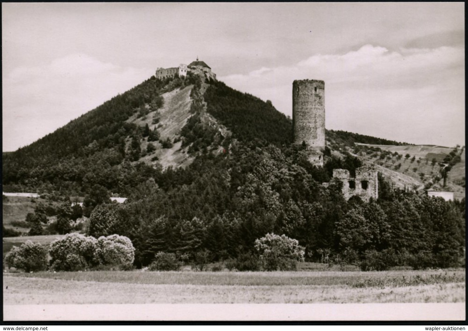 1952 TSCHECHOSLOWAKEI, 1,50 Kc. Bildpostkarte Gottwald: Burgruine Zebrak (dt. Bettlern) U. Burg Tocnik, Ungebr. (Pofis C - Other & Unclassified