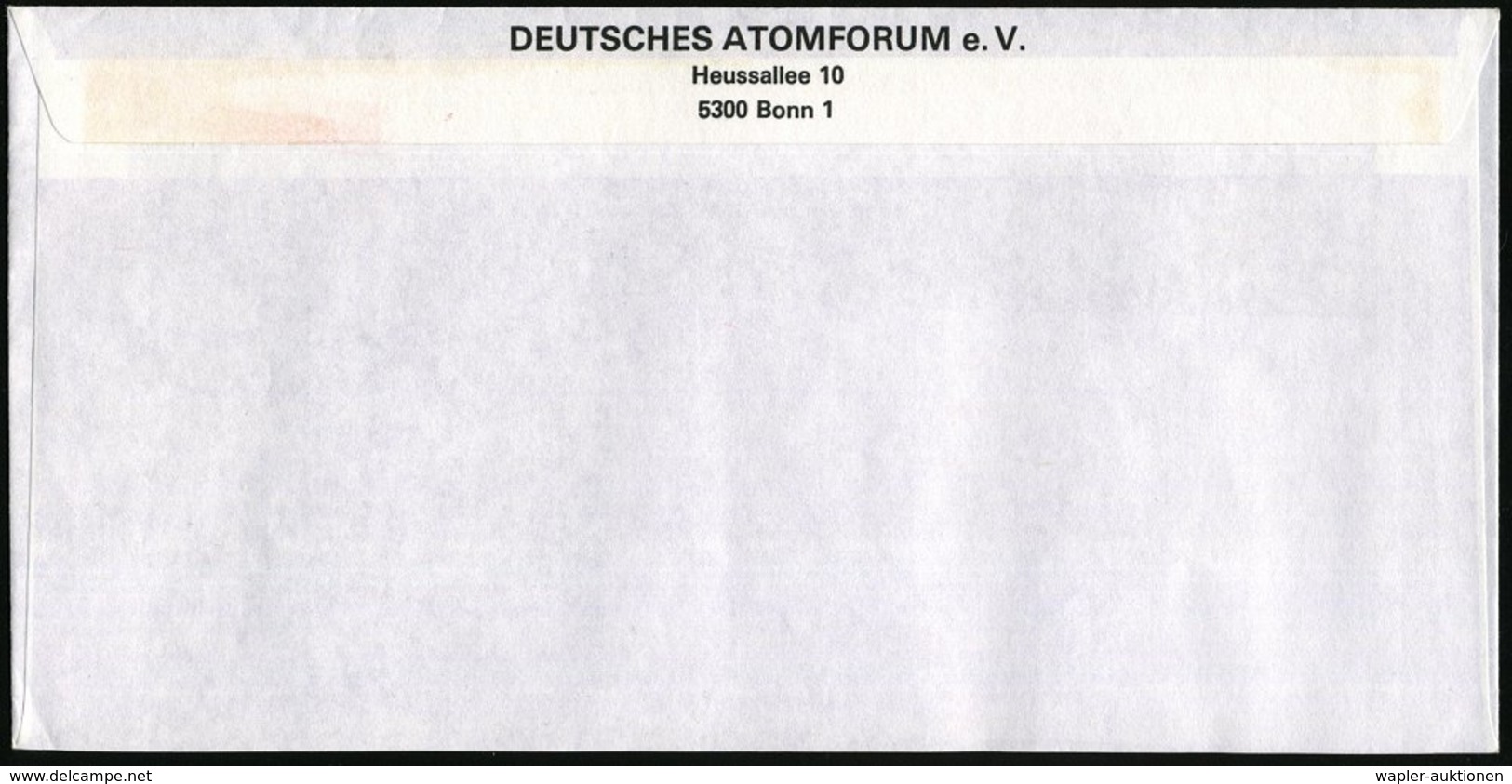 1980 (23.4.) 53 BONN 12, Absender-Freistempel (rs. Abs.-Vordruck), Inl.-Brief - Atom & Radioaktivität / Atom & Radioacti - Other & Unclassified