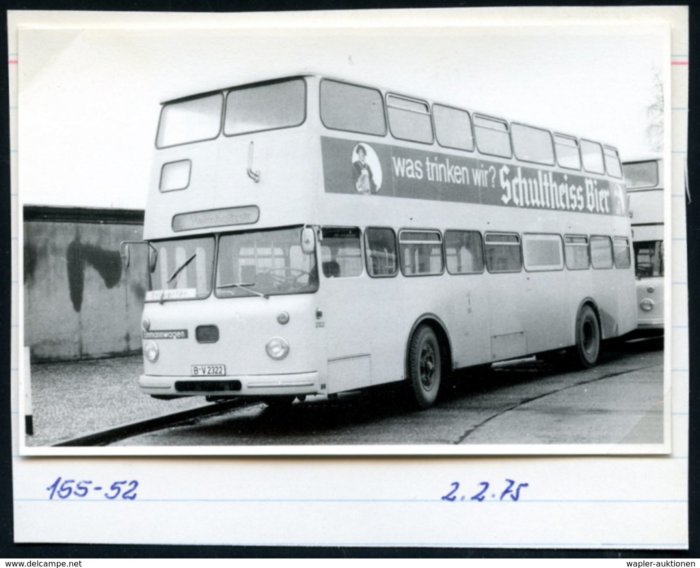 1972/75 BERLIN, 11 Verschiedene S/ W.-Fotos Der BVG (West) Doppeldecker-Omnibusse (meist Format 7 X 10,5 Cm) Mit Alkohol - Other & Unclassified