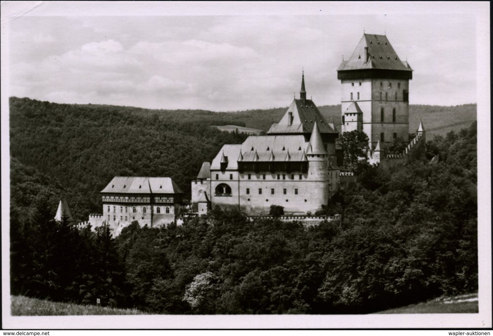 1952 TSCHECHOSLOWAKEI, 1,50 Kc. Bildganzsache Gottwald: Burg Karlstein (unter Karl IV. Ab 1348 Errichtet, 1350 - 1421 Re - Autres & Non Classés