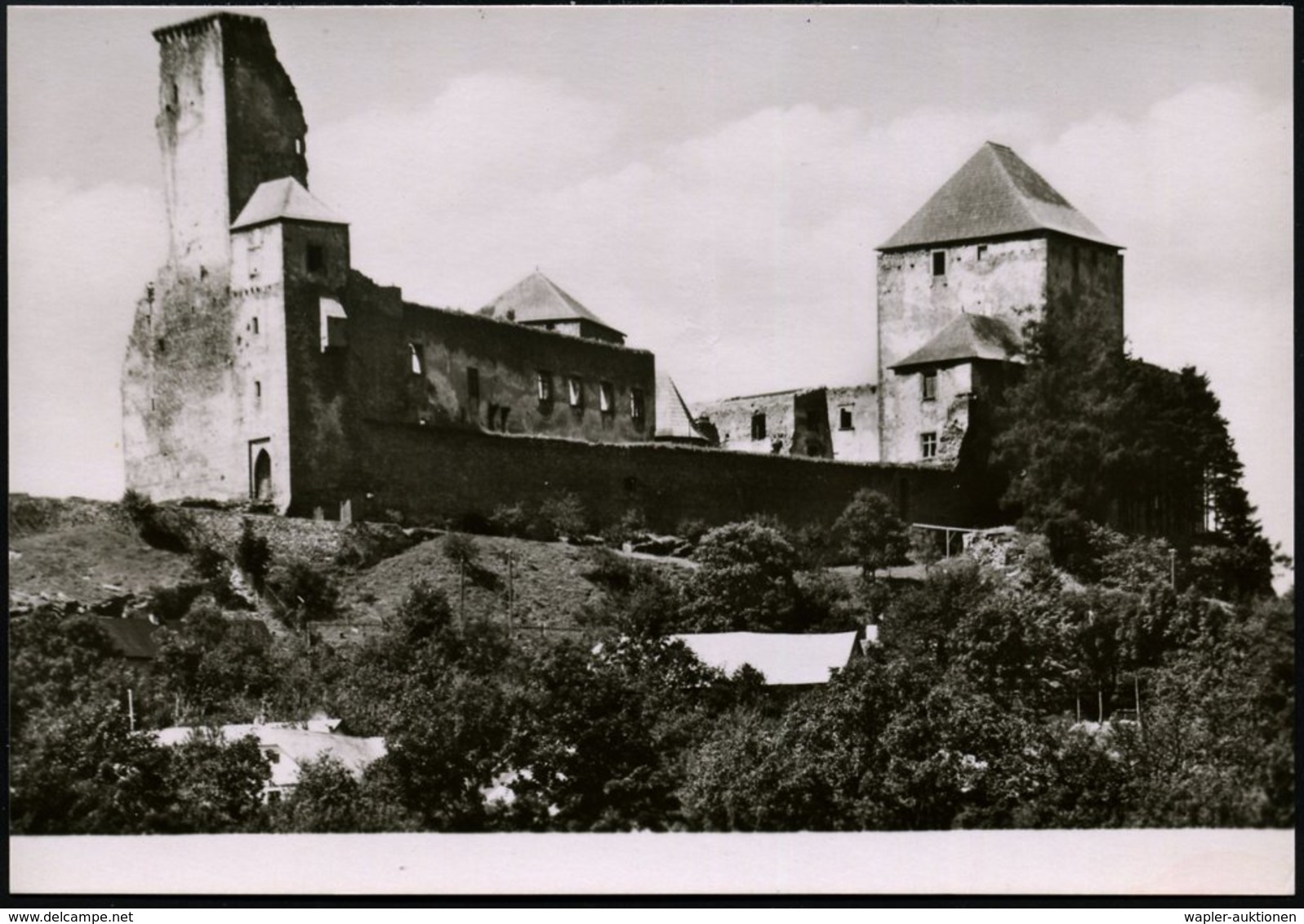 1952 TSCHECHOSLOWAKEI, 1,50 Kc. Bildganzsache Gottwald: Burg Lipnice (Lipnitz) Im 30jähr. Krieg Nach Der Schlacht Von Ja - Other & Unclassified