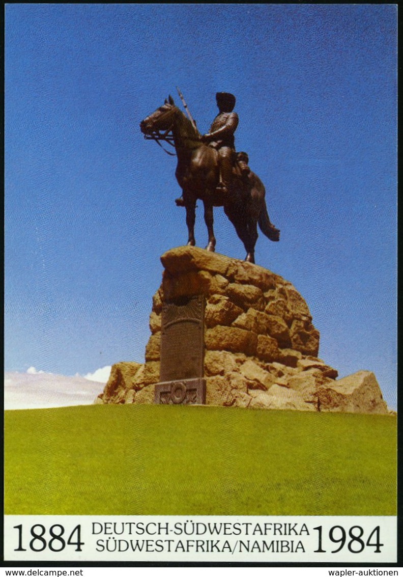 1984 BERLIN, PP 25 Pf. + 40 Pf. Burgen: Deutsch-Südwestafrika (Namibia) Mit Kolonial-Denkmal "Der Reiter Von Südwest" (i - Sonstige & Ohne Zuordnung