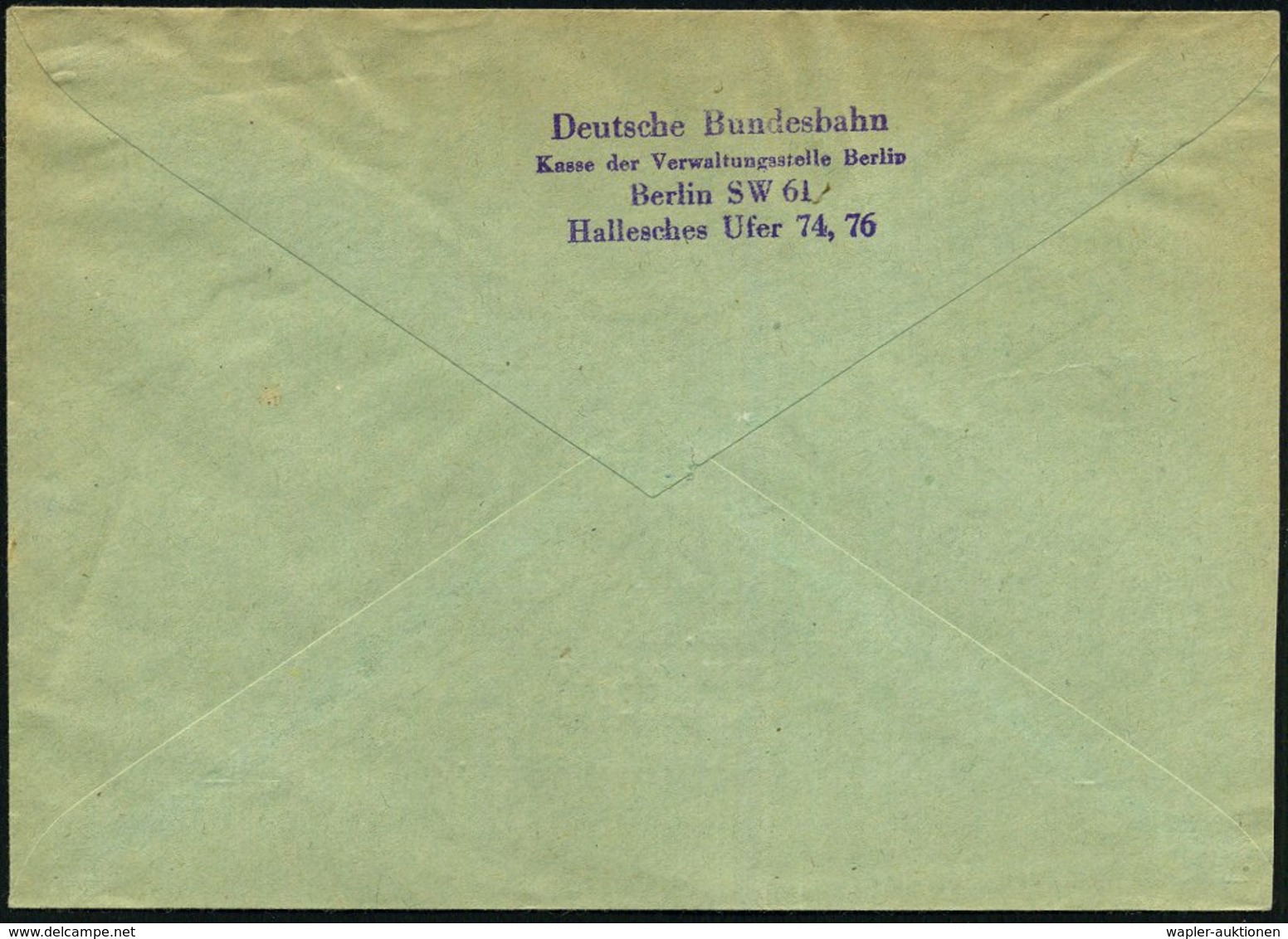 1962 (22.2.) (1) BERLIN SW 61, Absender-Freistempel "Fahr Lieber Mit Der Bundesbahn" (galt Nicht Für West-Berlin U. Tran - Other & Unclassified