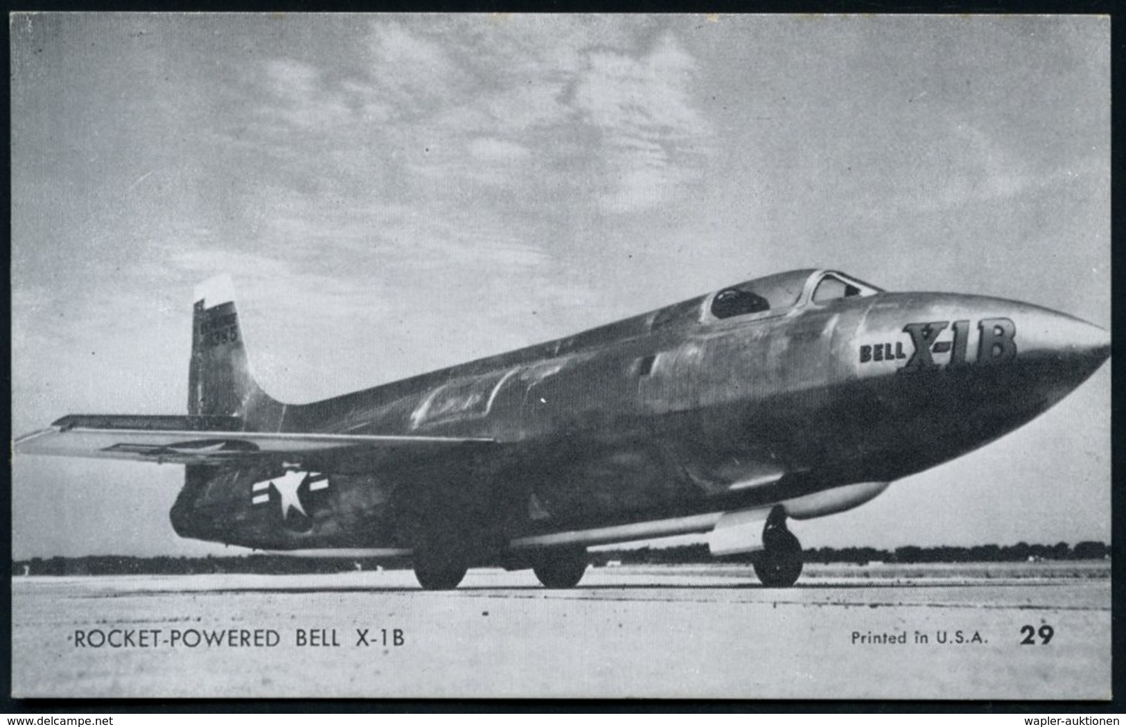 1960 (ca.) U.S.A., S/ W.-Foto-Ak.: Bell-Versuchsflugzeuge "X-5" Mit Verstellbaren Flügeln (Karte No.25) U. "X-1 B" (Rake - Other & Unclassified