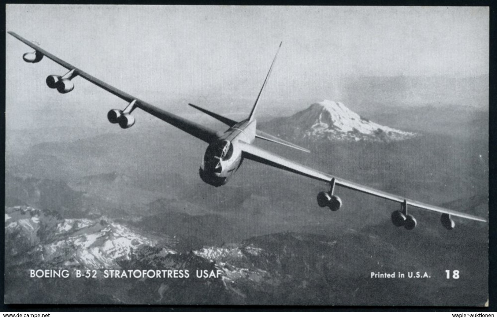 1960 (ca.) U.S.A., S/ W.-Foto-Ak.: Boeing-Flugzeug B-52 Bzw. B-52 A (strategische Bomber) Karte No.18 U. 22, Je Ungebr., - Other & Unclassified
