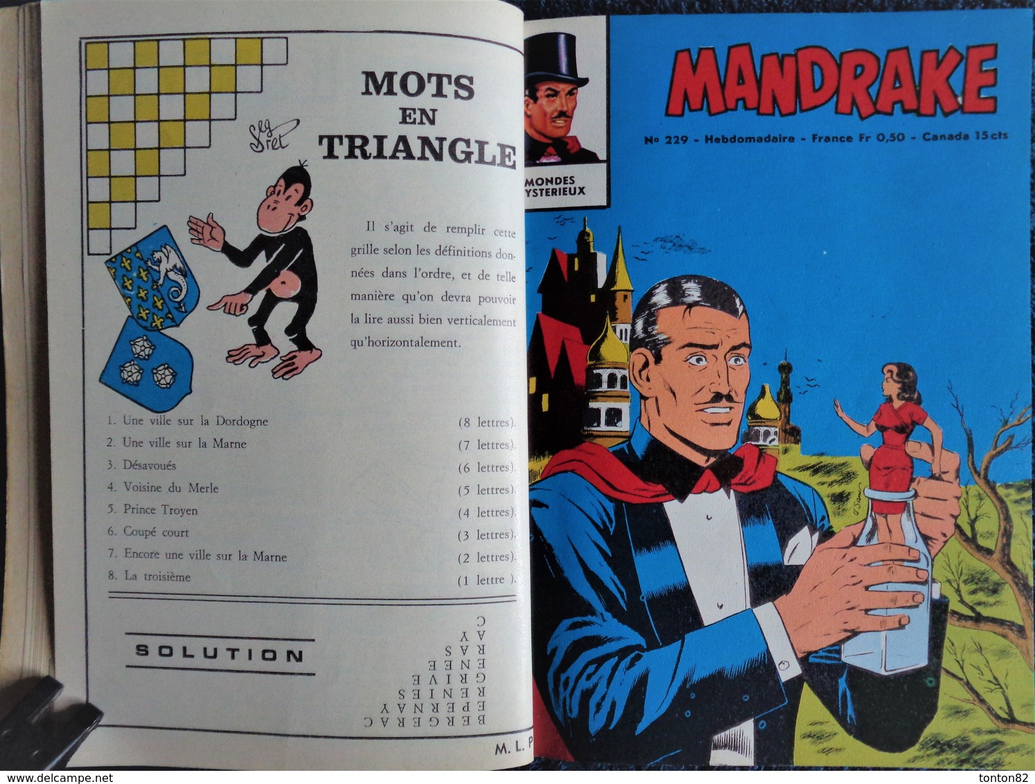 MANDRAKE - Album N° 17 - 8 Aventures Complètes - ( 1969 ) . - Mandrake