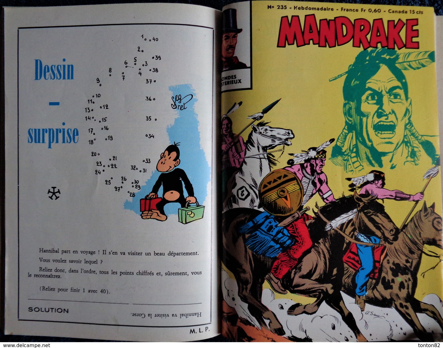 MANDRAKE - Album n° 17 - 8 Aventures complètes - ( 1969 ) .