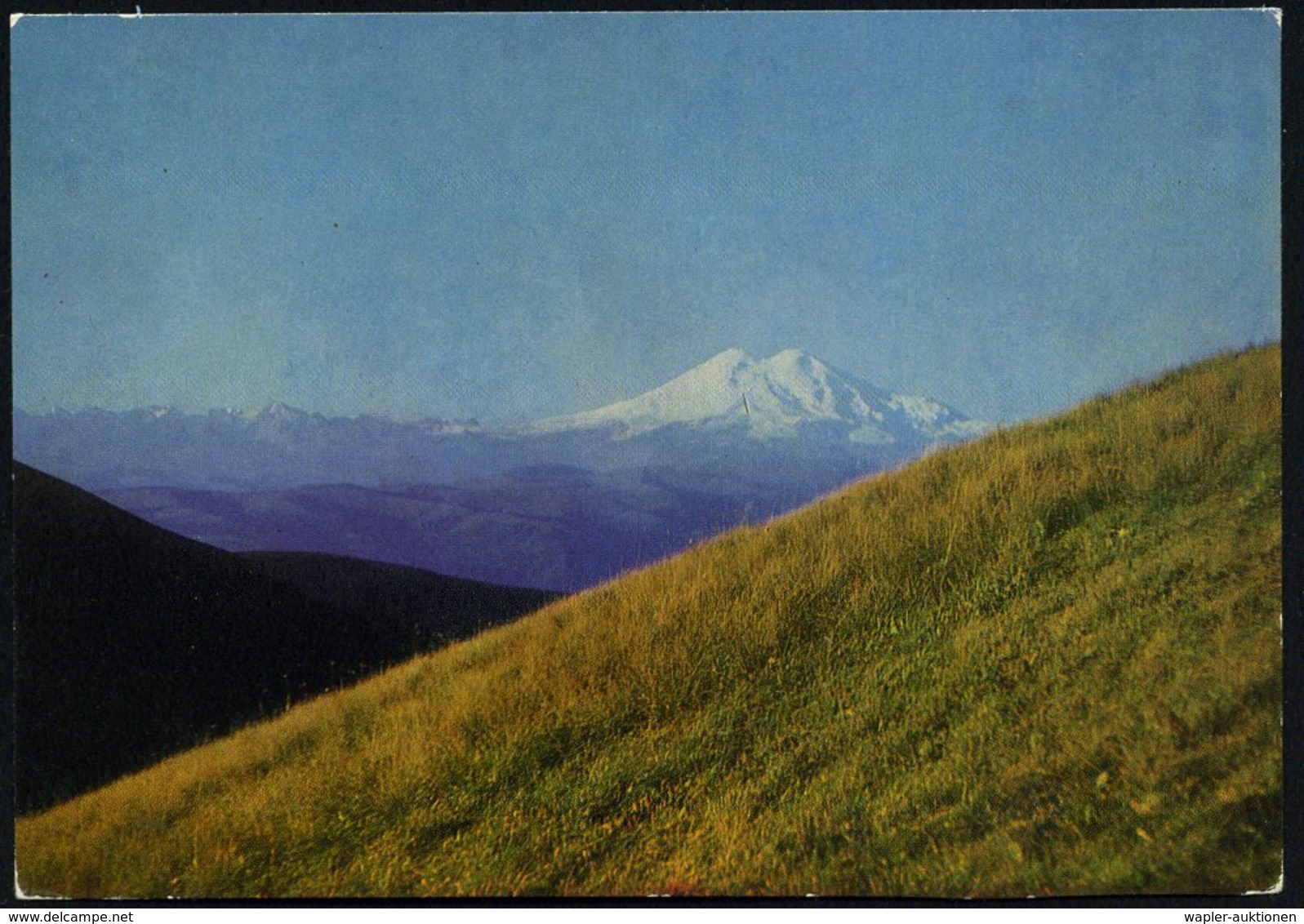 1972 UdSSR, 3 Kop. Bild-Ganzsache: Elbrus-Gebirge, Ungebr. - Geografie, Geodesie & Entdecker / Geography & Discoverer /  - Other & Unclassified