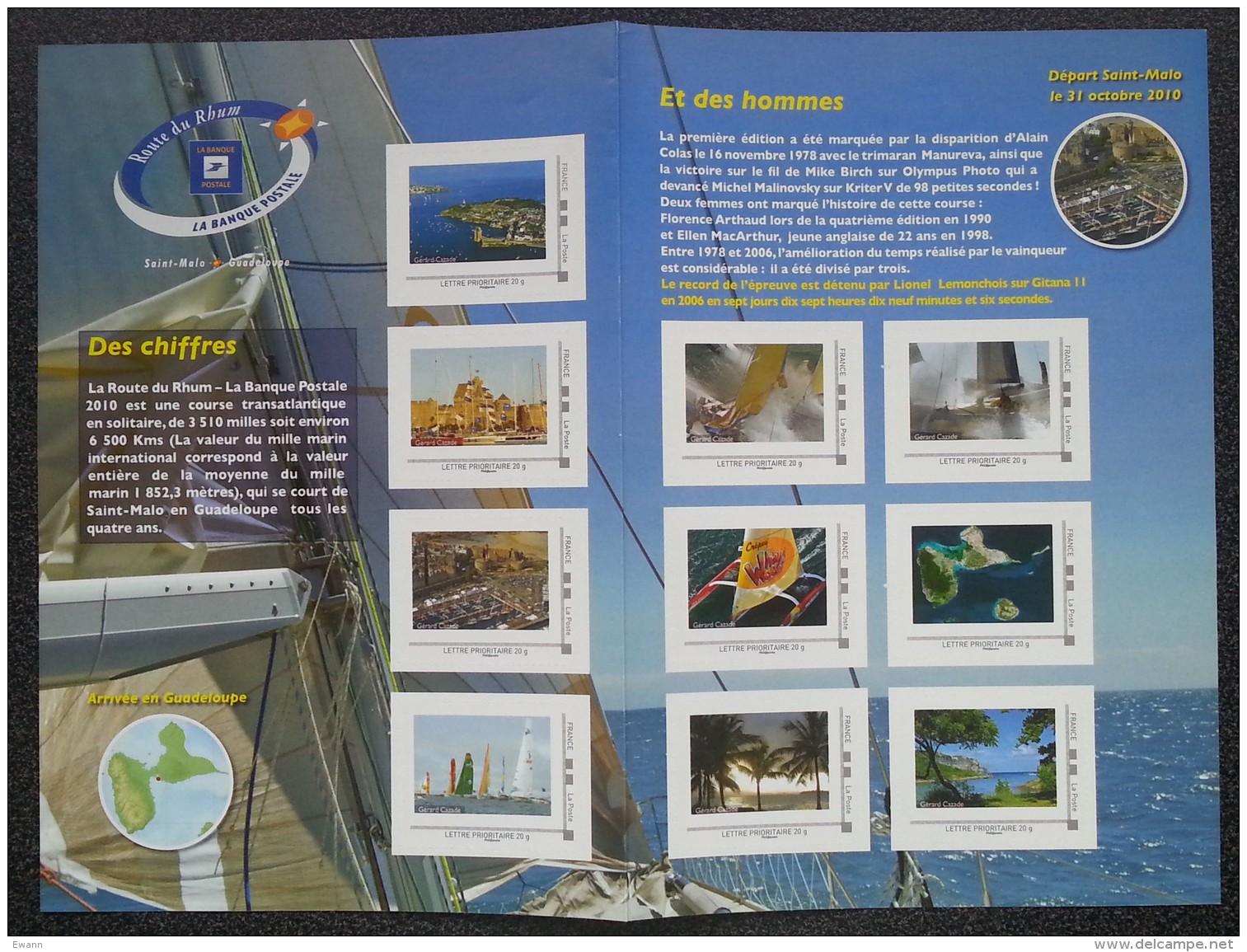 Feuillet Collector - LA ROUTE DU RHUM - 2010 - Collectors