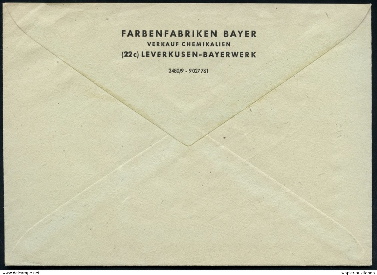 1949 (6.10.) (22 C) LEVERKUSEN-BAYERWERK, Absender-Freistempel: BAYER PFLANZENSCHUTZ (= Chemie Für Die Landwirtschaft) R - Other & Unclassified