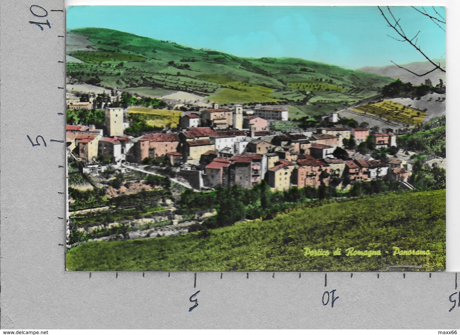 CARTOLINA VG ITALIA - PORTICO DI ROMAGNA (FC) - Panorama - 10 X 15 - ANN. 1965 - Forlì