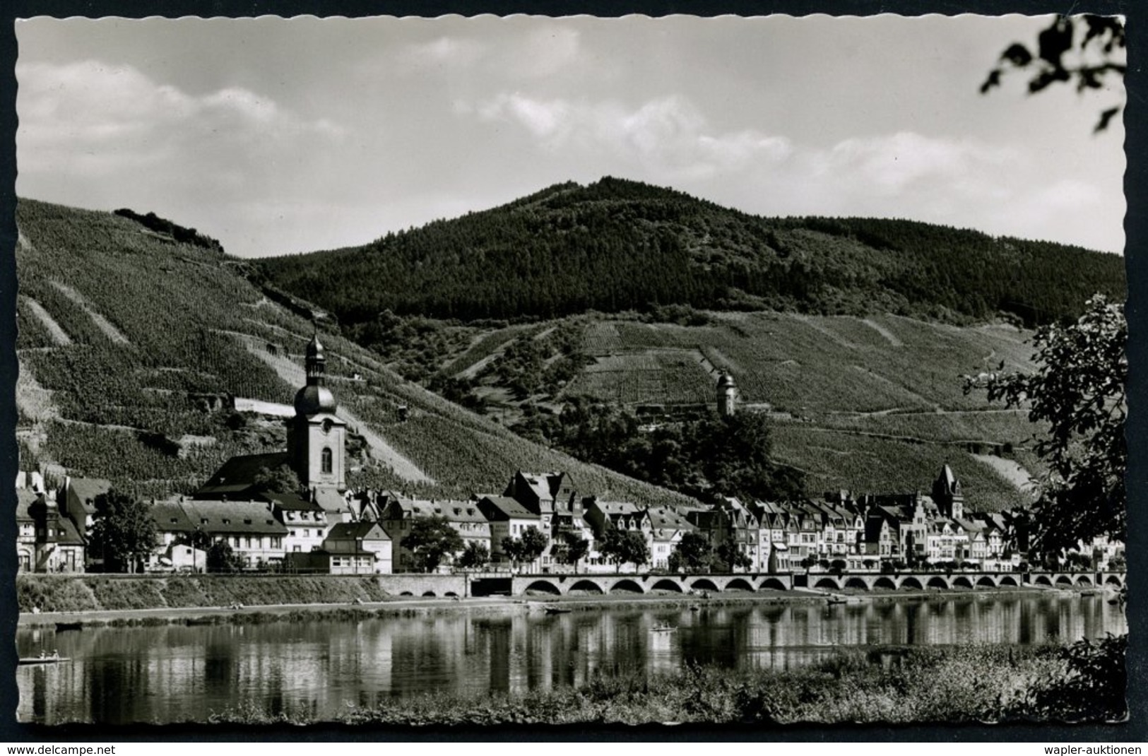 1959 (24.10.) (22 B) ZELL (MOSEL), Handwerbestempel: Schwarze Katz (= Katze Auf Weinfaß = Weinsorte) Bedarfs-s/ W.-Ak.:  - Other & Unclassified