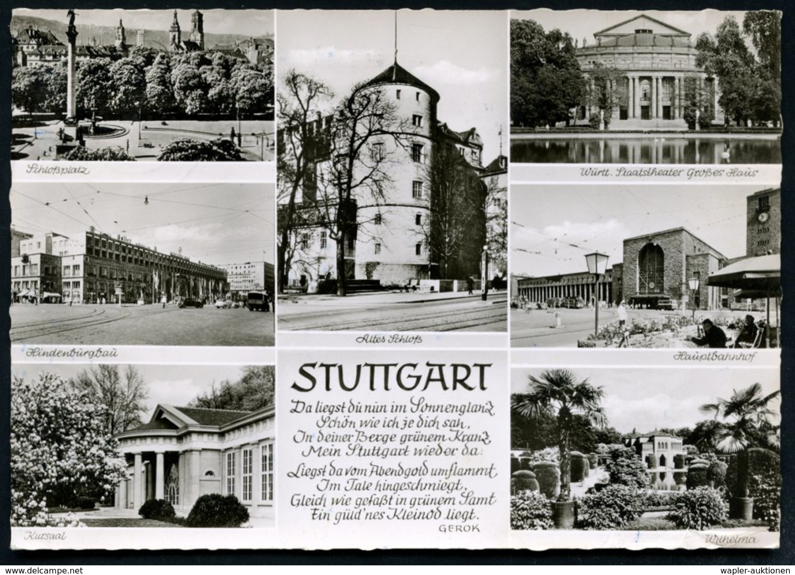 1960 (12.8.) (14 A) STUTTGART-BAD CANNSTATT, Maschinen-Werbestempel: ERLEBT DIE Wilhelma.. = Elefant (= Zoo Stuttgarts)  - Altri & Non Classificati
