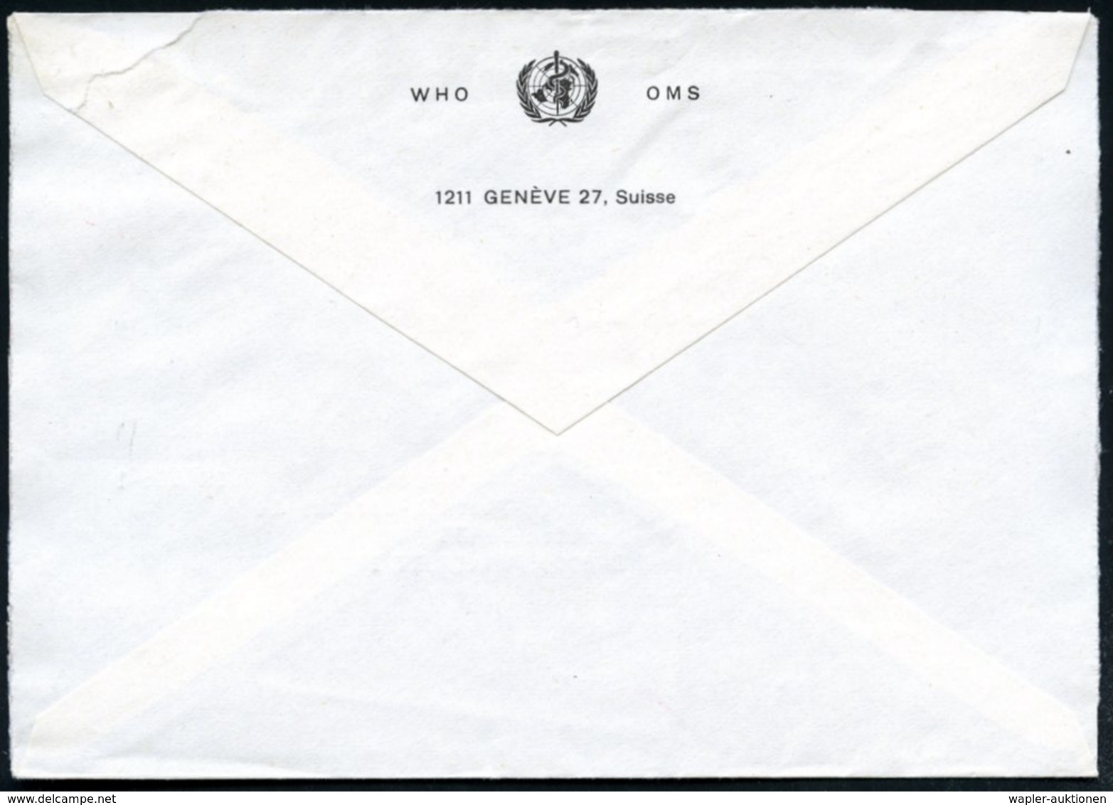 1973 UNO GENF, Jubil.-Absender-Freistempel: 1211 GENEVE 27, ORGANISATION MONDIALE DE LA SANTE, 25 Jahre 1948 - 1973 (Log - Other & Unclassified