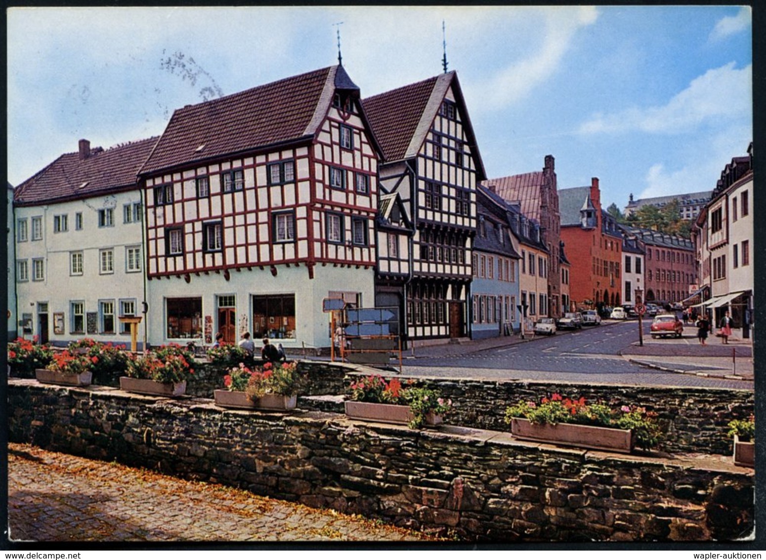 1970 (24.1.) 5338 BAD MÜNSTEREIFEL, Hand-Werbestempel: Kneipp-Heilbad  (Ortsbild) Color-Ak.: Kneipp-Heilbad Münstereifel - Other & Unclassified