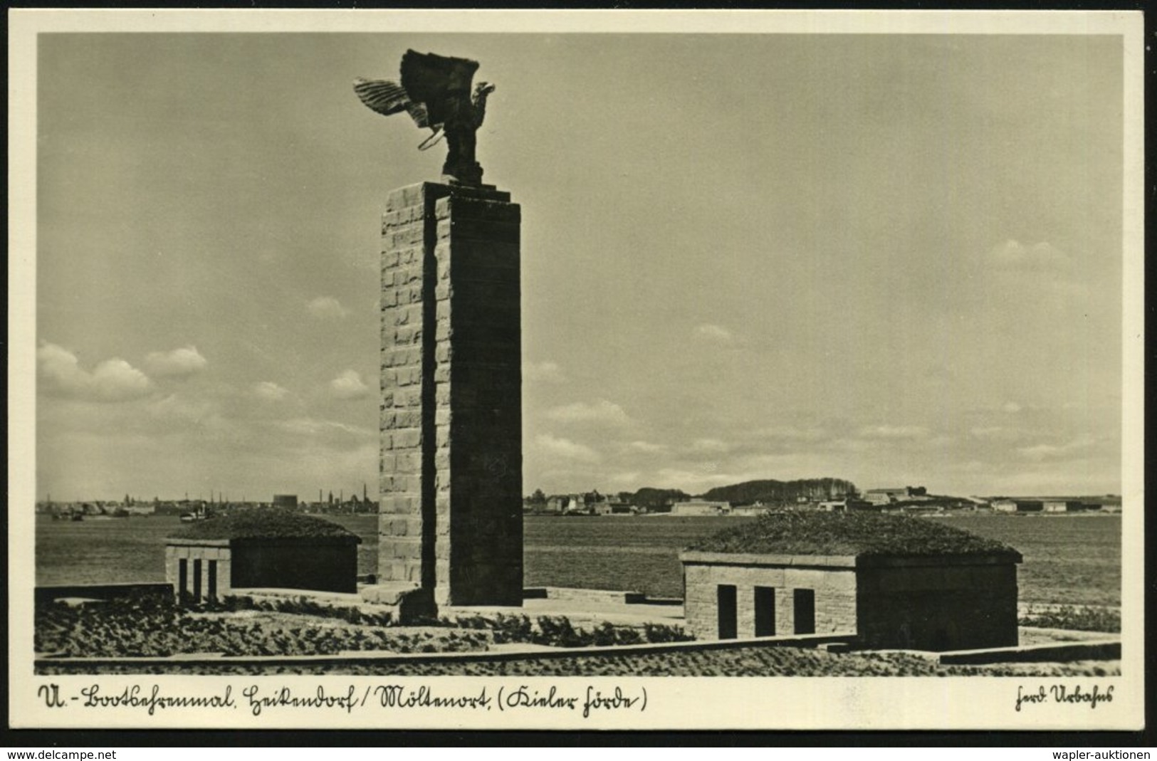 1940 KIELE 1, S/ W.-Foto-Ak.: U-Boot-Ehrenmal Hekendorf, Kieler Förde, Ungebr. (Verlag M. Dieterle, Kiel) - Unterseeboot - Other & Unclassified