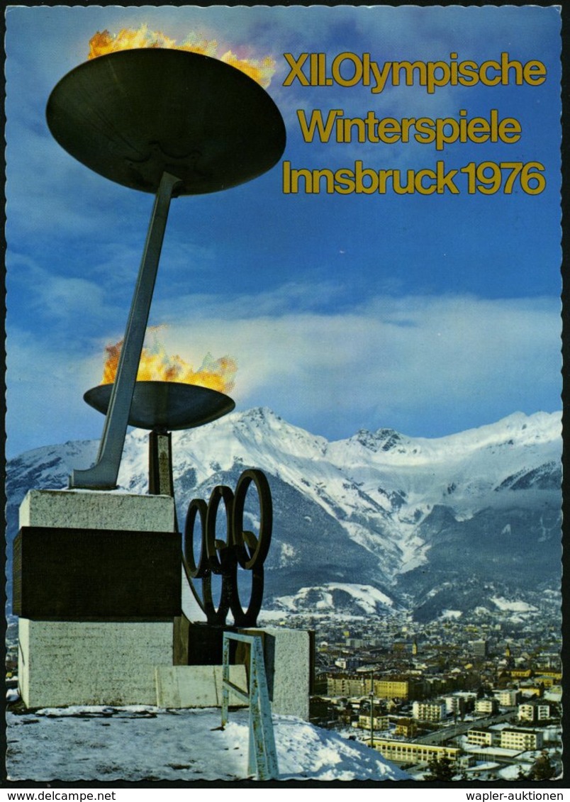 1976 (10.2.) ÖSTERREICH, 4 S. + 2 S. Olympiade Inssbruck Biathlon + Passender Sonderstempel: 6010 INNSBRUCK-EISSTADION,  - Other & Unclassified