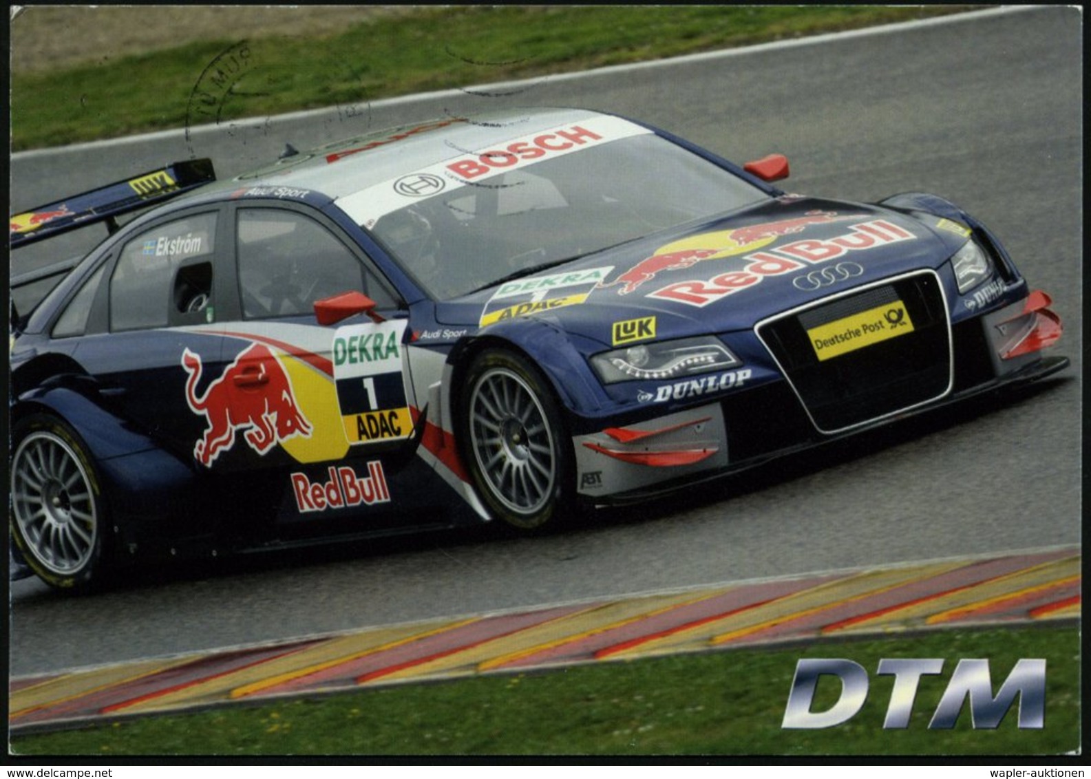 2008 (22.9.) B.R.D., PP 45 C. DTM (Deutsche Tourenwagen-Meisterschaft) = Pokal, Rs. DTM-Sportauto Audi, Maschinenstempel - Other & Unclassified