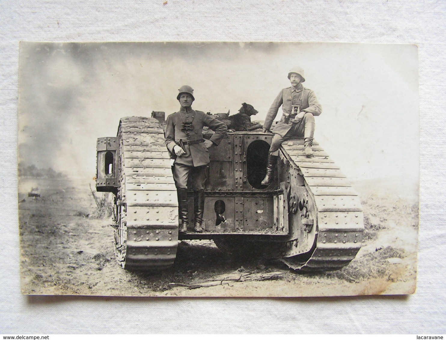 Ww1 Weltkrieg Soldat Allemand Carte Photo Char Tank Pilote   147 - Guerre 1914-18