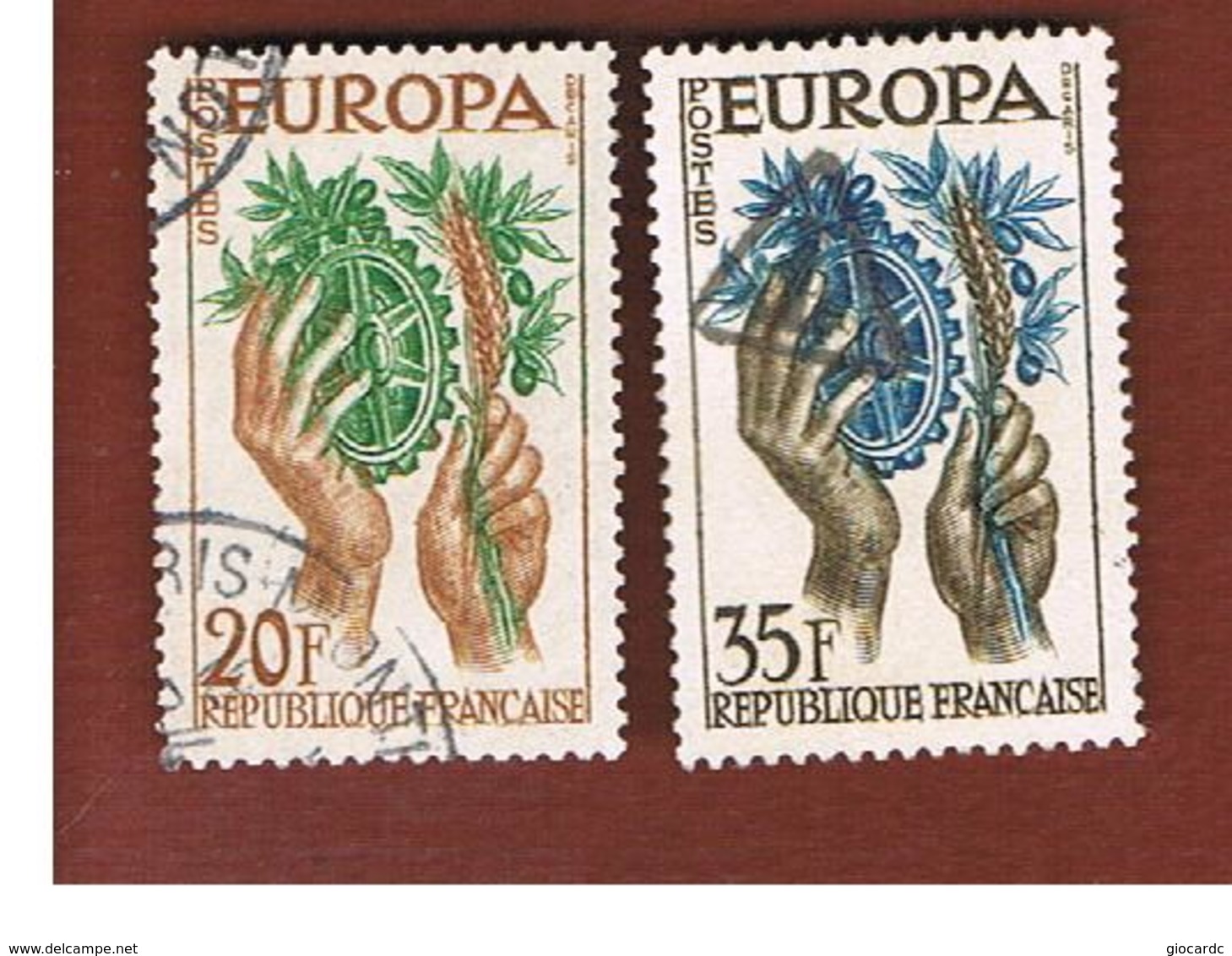 FRANCIA (FRANCE)  - 1957 EUROPA  - USED - 1957