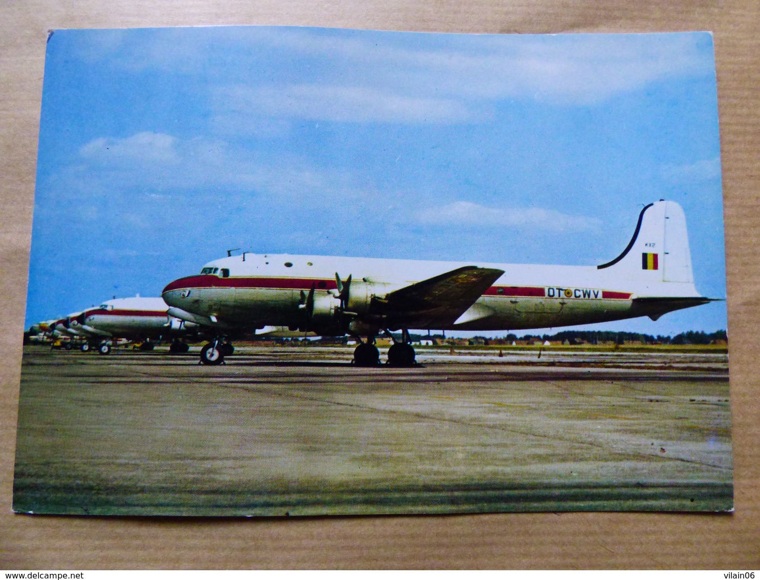 BELGIUM AIR FORCE    DC 4  OT CWV - 1946-....: Era Moderna