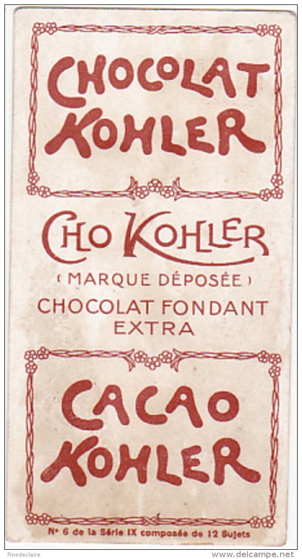 Chromo - Chocolat Kohler - Les Petits Métiers - Colleur D'affiches - Autres & Non Classés