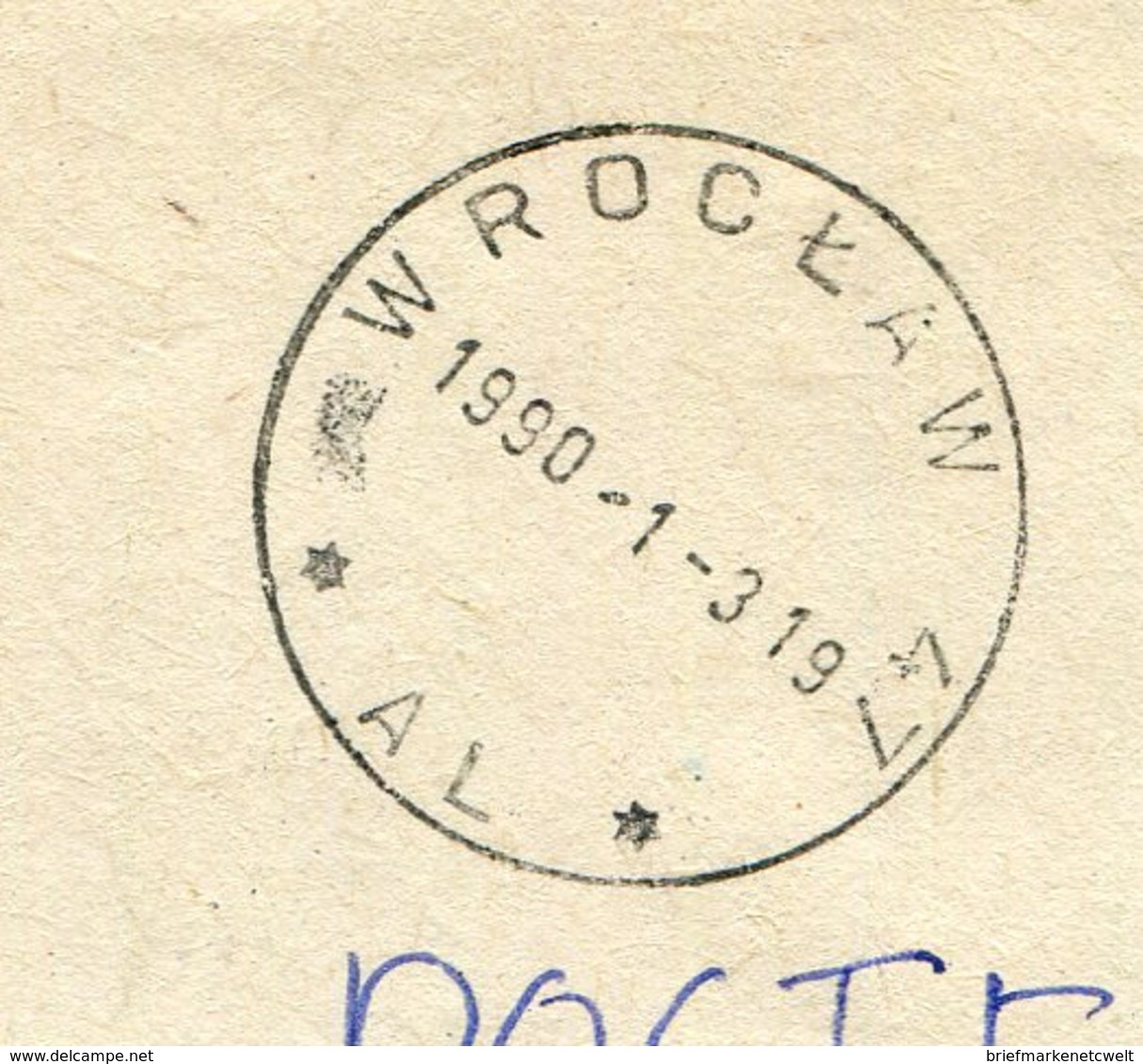 Polen / 1990 / Bf. Ex WROCLAW, Inflation, Tax-o (10047) - Briefe U. Dokumente