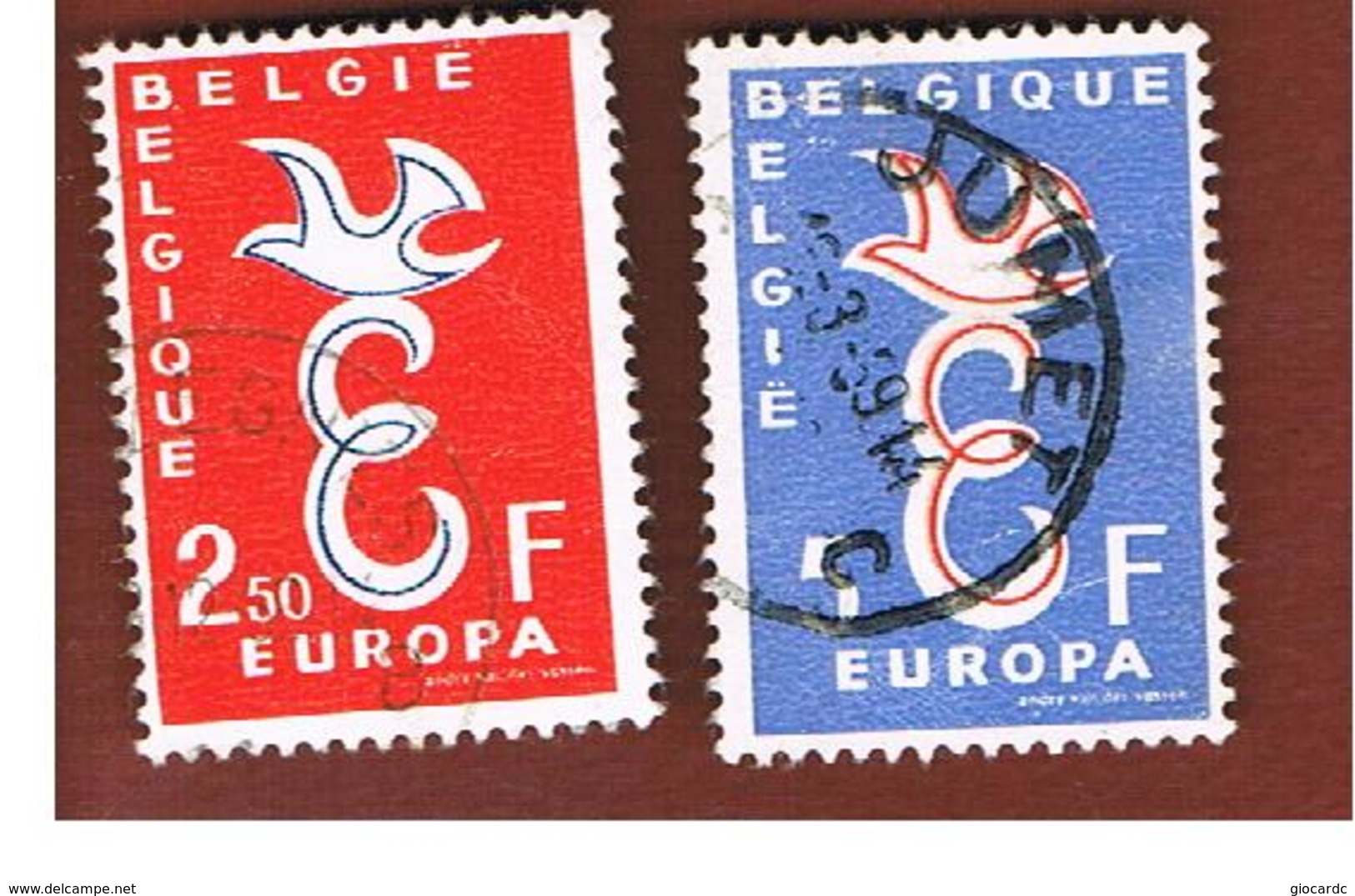 BELGIO (BELGIUM)  - 1958 EUROPA  - USED - 1958