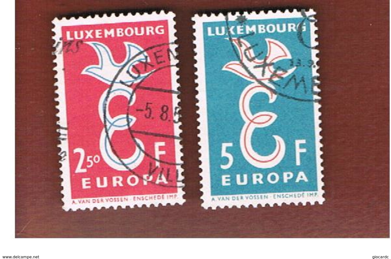 LUSSEMBURGO (LUXEMBOURG)  - 1958 EUROPA  - USED - 1958