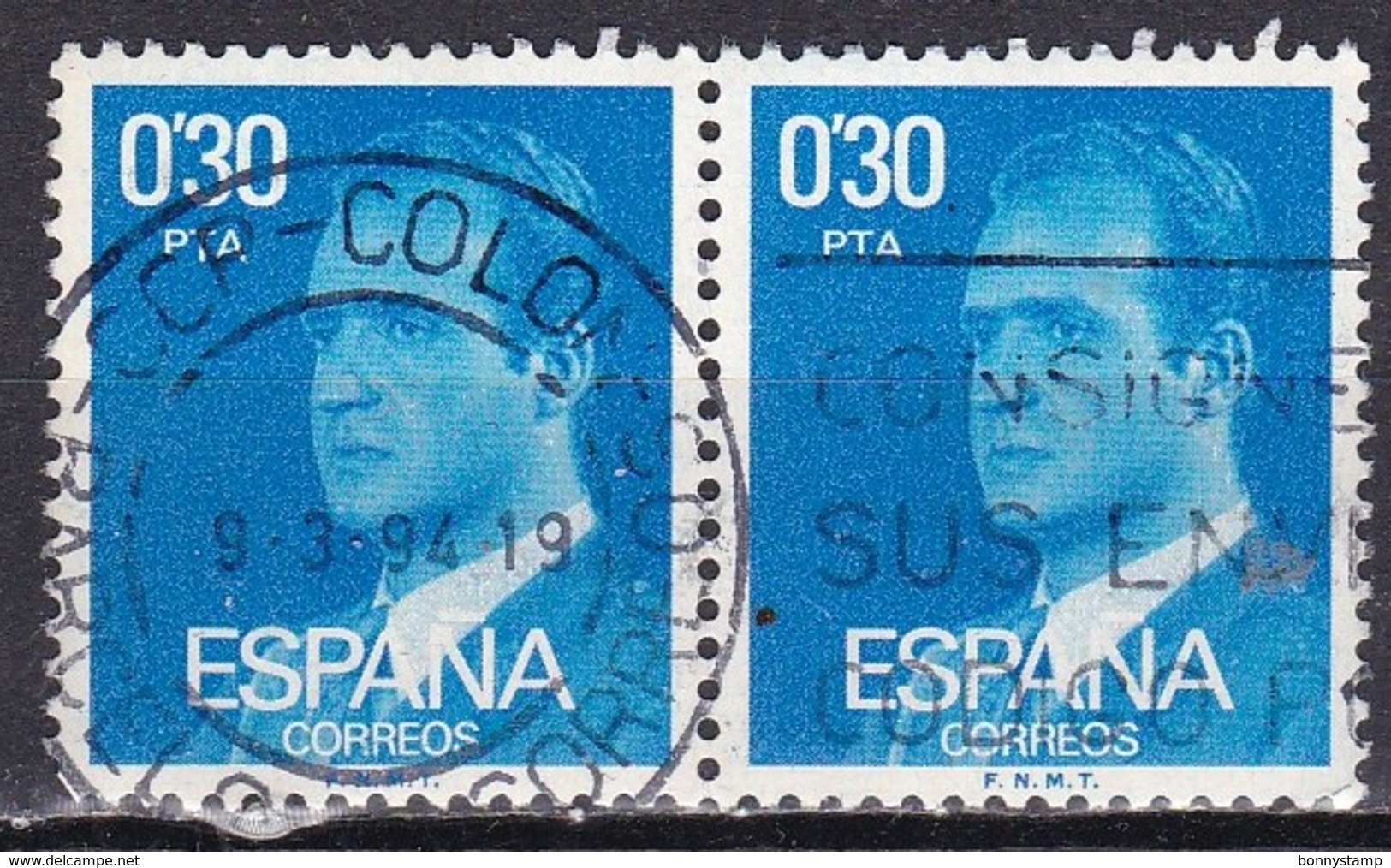 Spagna, 1976/77 - 30c King Juan Carlos, Coppia  - Nr.1971 Usato° - Usati