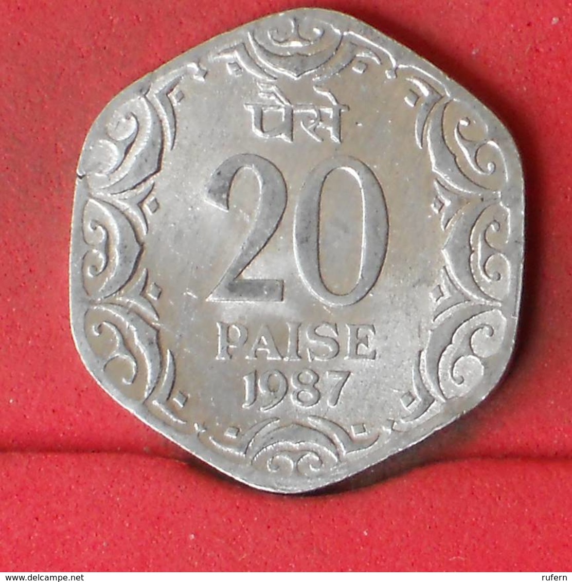 INDIA 20 PAISE 1987 -    KM# 44 - (Nº23081) - India