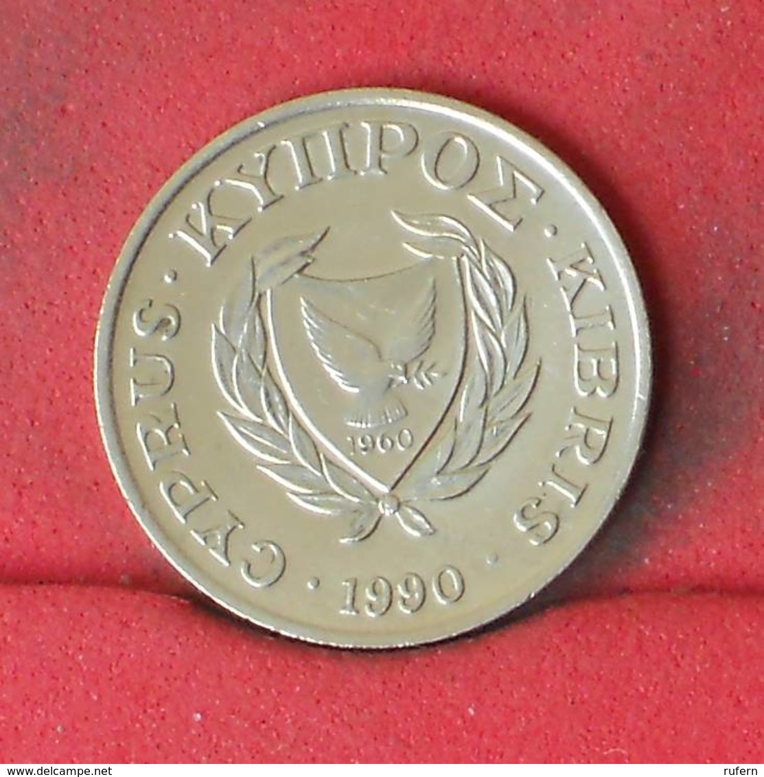 CYPRUS 2 CENTS 1990 -    KM# 54,2 - (Nº23110) - Chypre